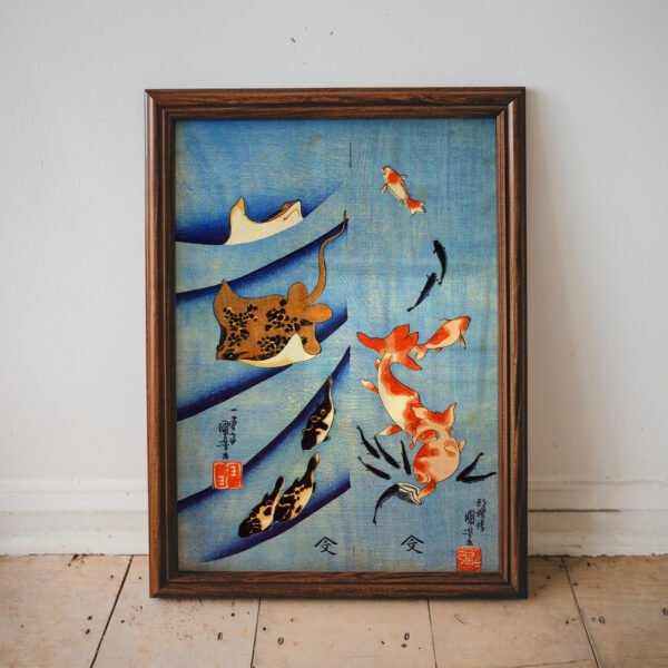 Stingrays by Utagawa Kuniyoshi