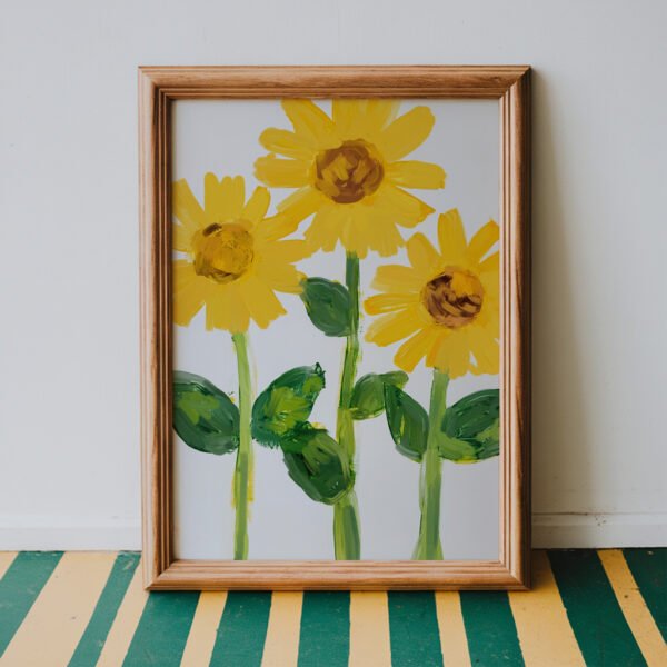 3 Sunflowers Painting