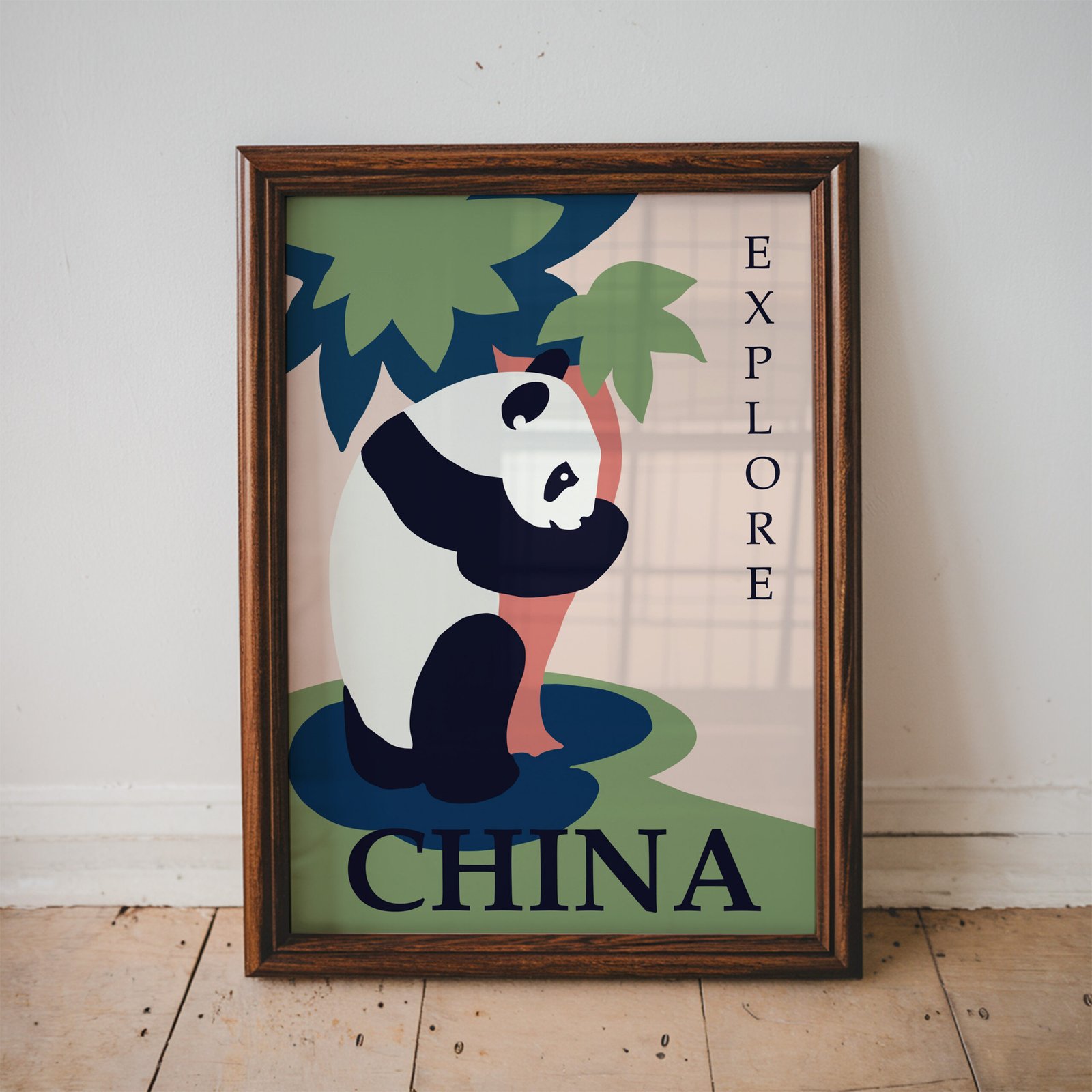 China Travel Poster With Panda - Image 4