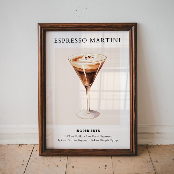 Espresso Martini Cocktail Recipe Print