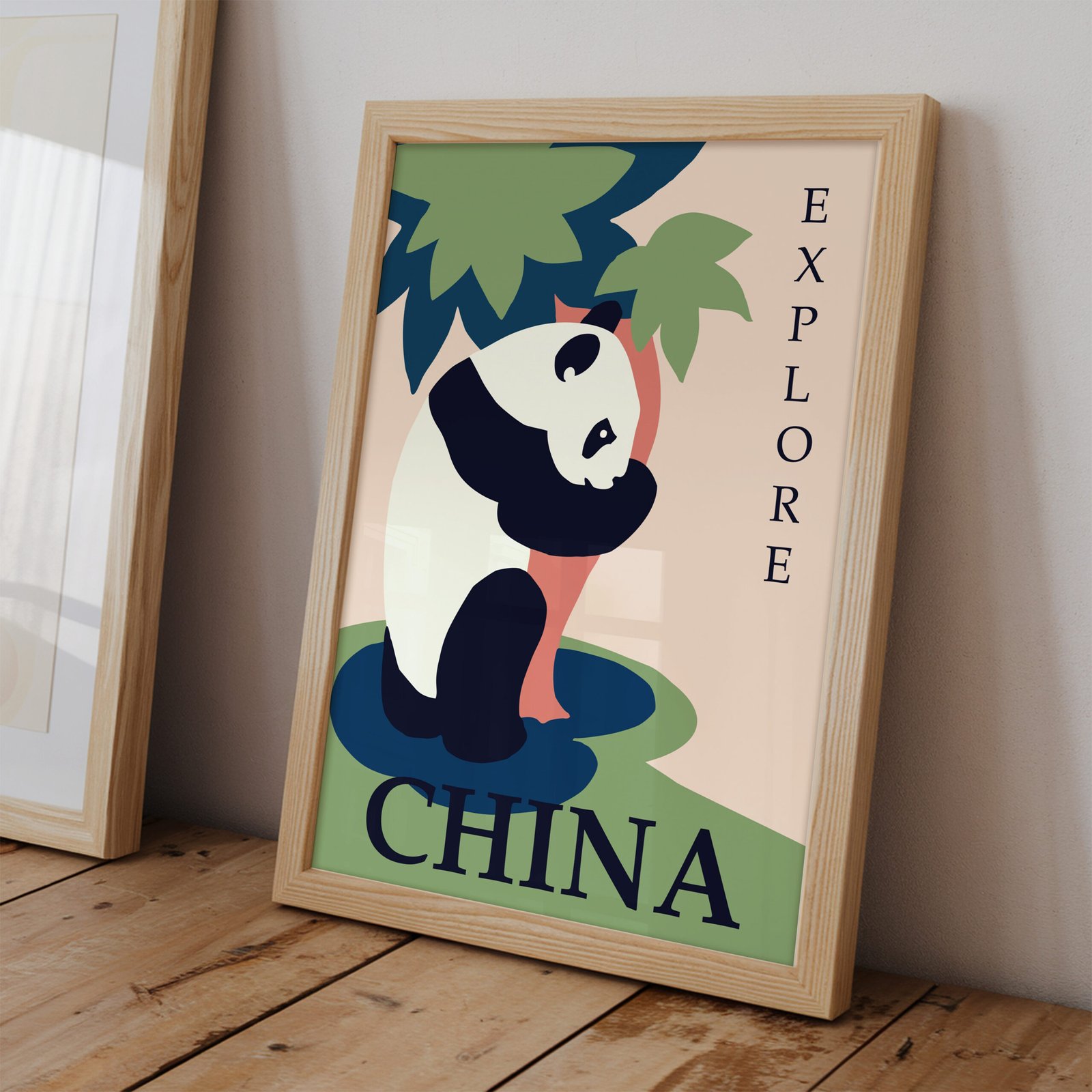China Travel Poster With Panda - Image 2