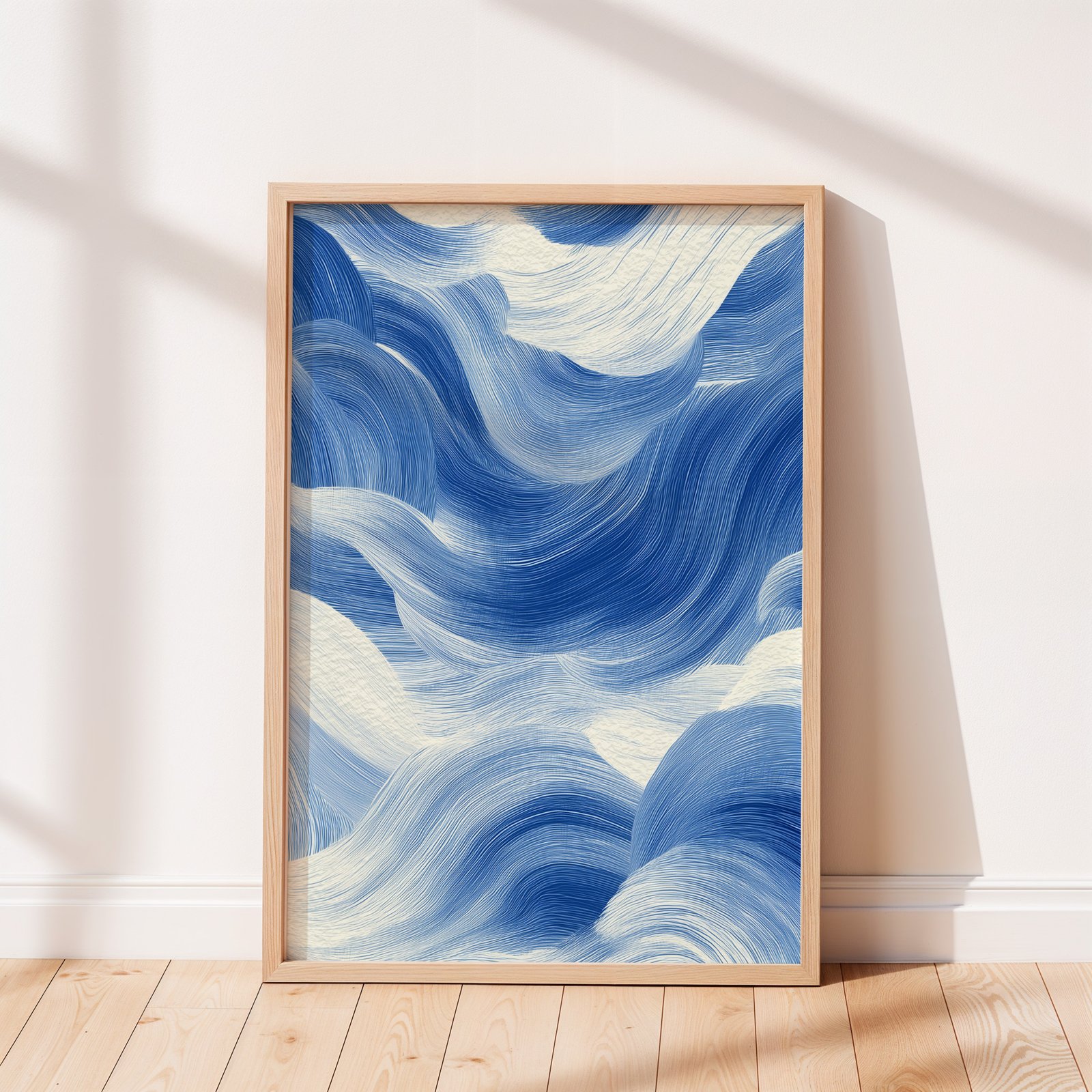 large wall art print light wood frame copy 4