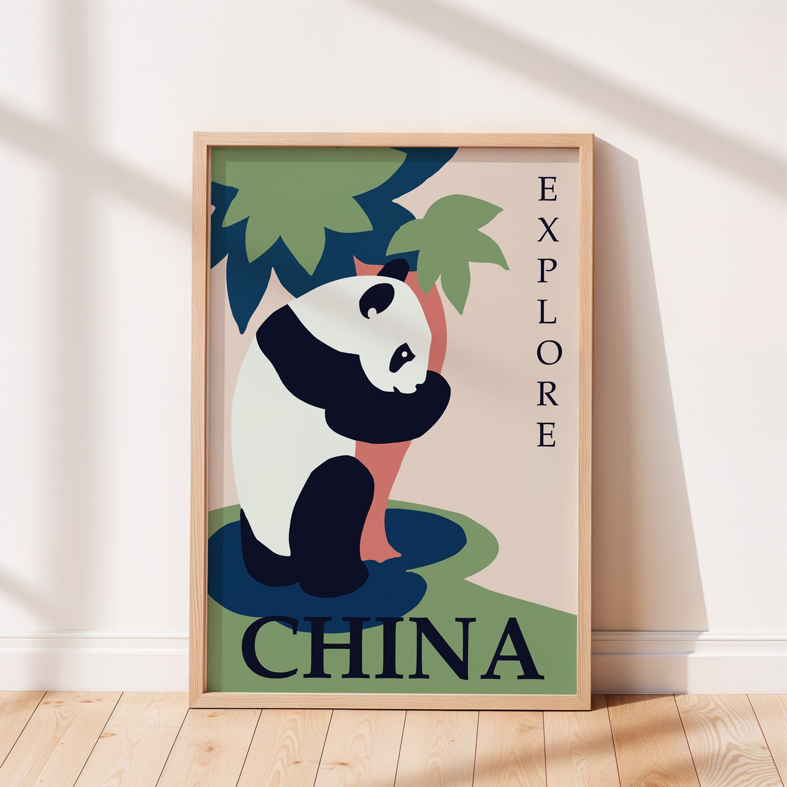 China Travel Poster With Panda - Image 3