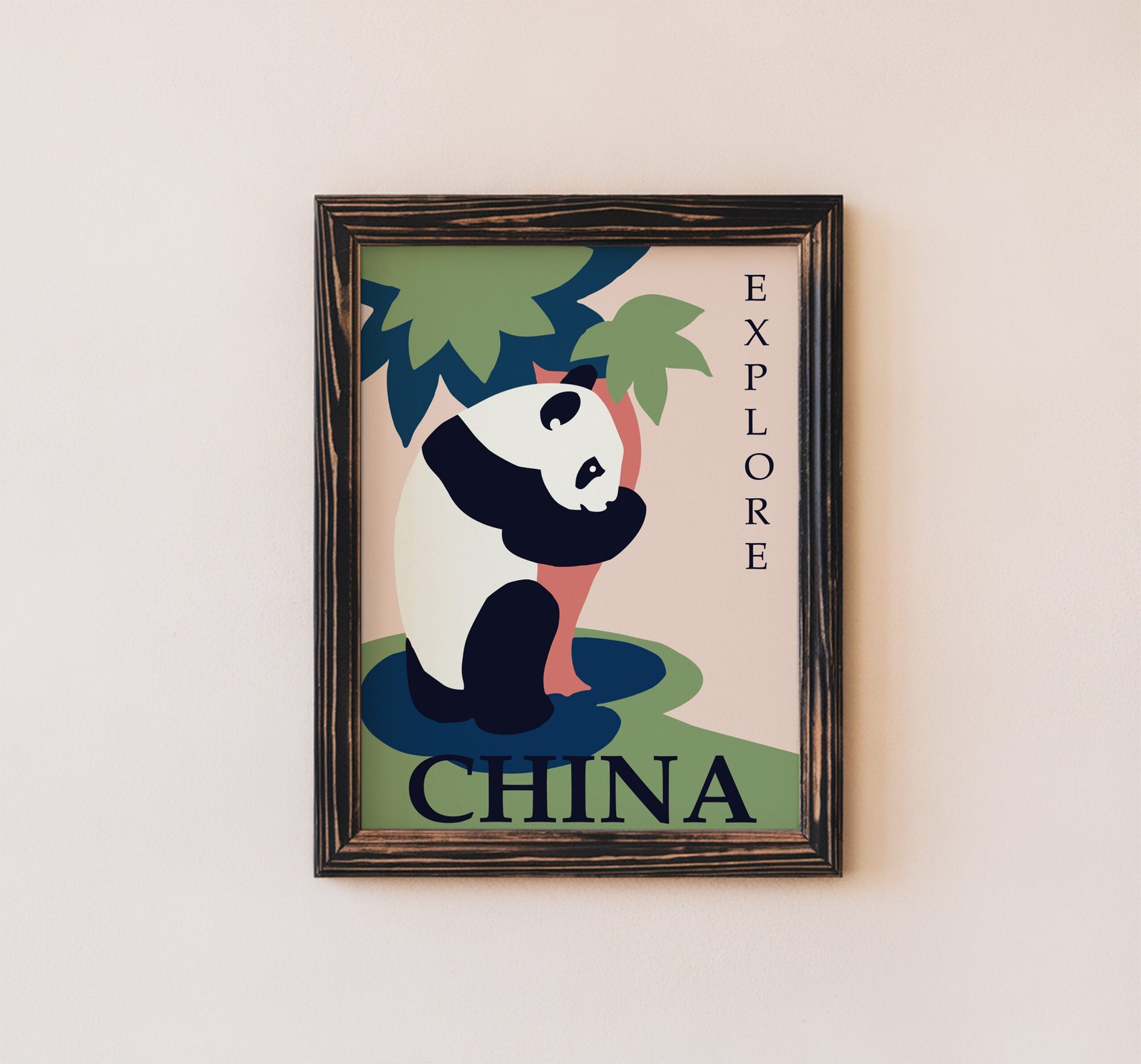 China Travel Poster With Panda - Image 6