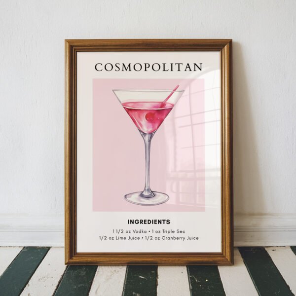 Cosmopolitan Cocktail Recipe Print