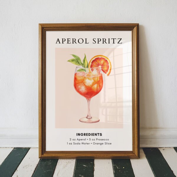 Aperol Spritz Cocktail Recipe Print