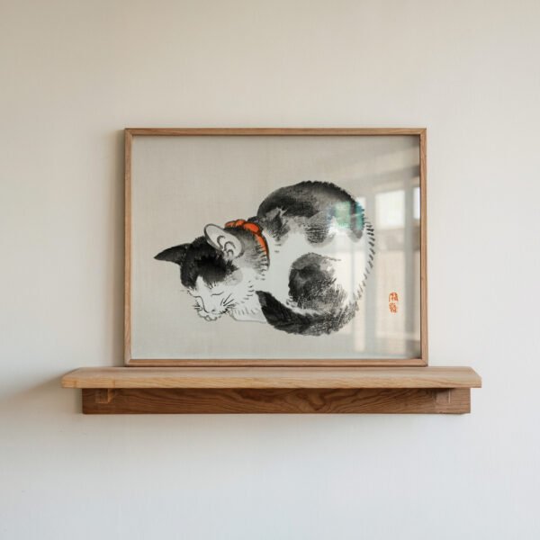Sleeping Cat by Kōno Bairei