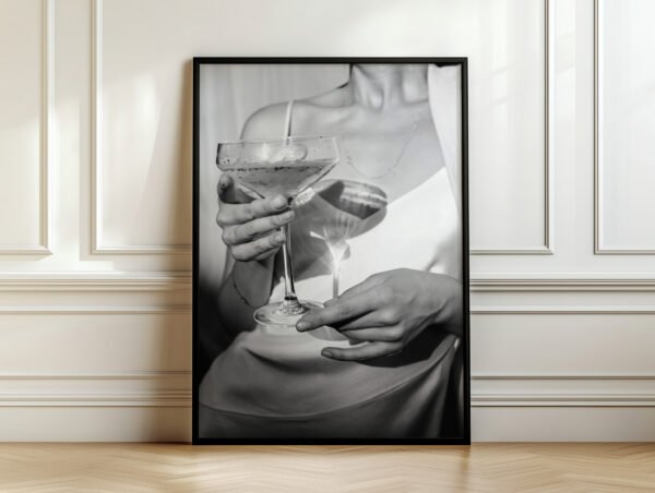 Champagne Glass Print