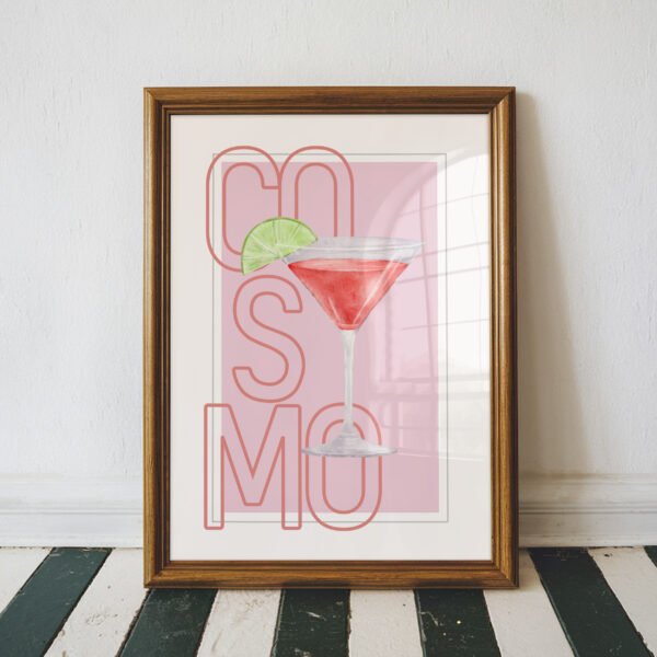 Cosmopolitan Cocktail Wall Art