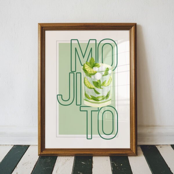 Mojito Cocktail Art Print