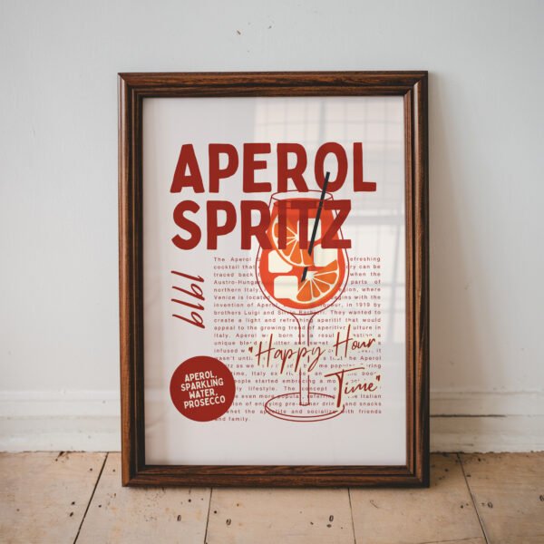 Bold Aperol Spritz Print