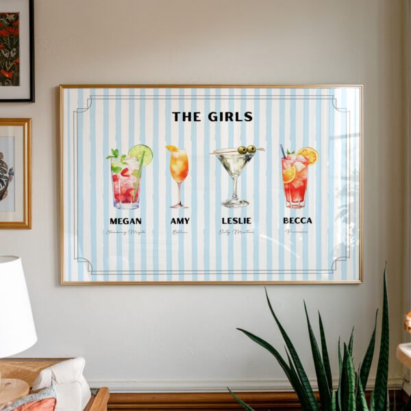 Custom Roommate Cocktail Print