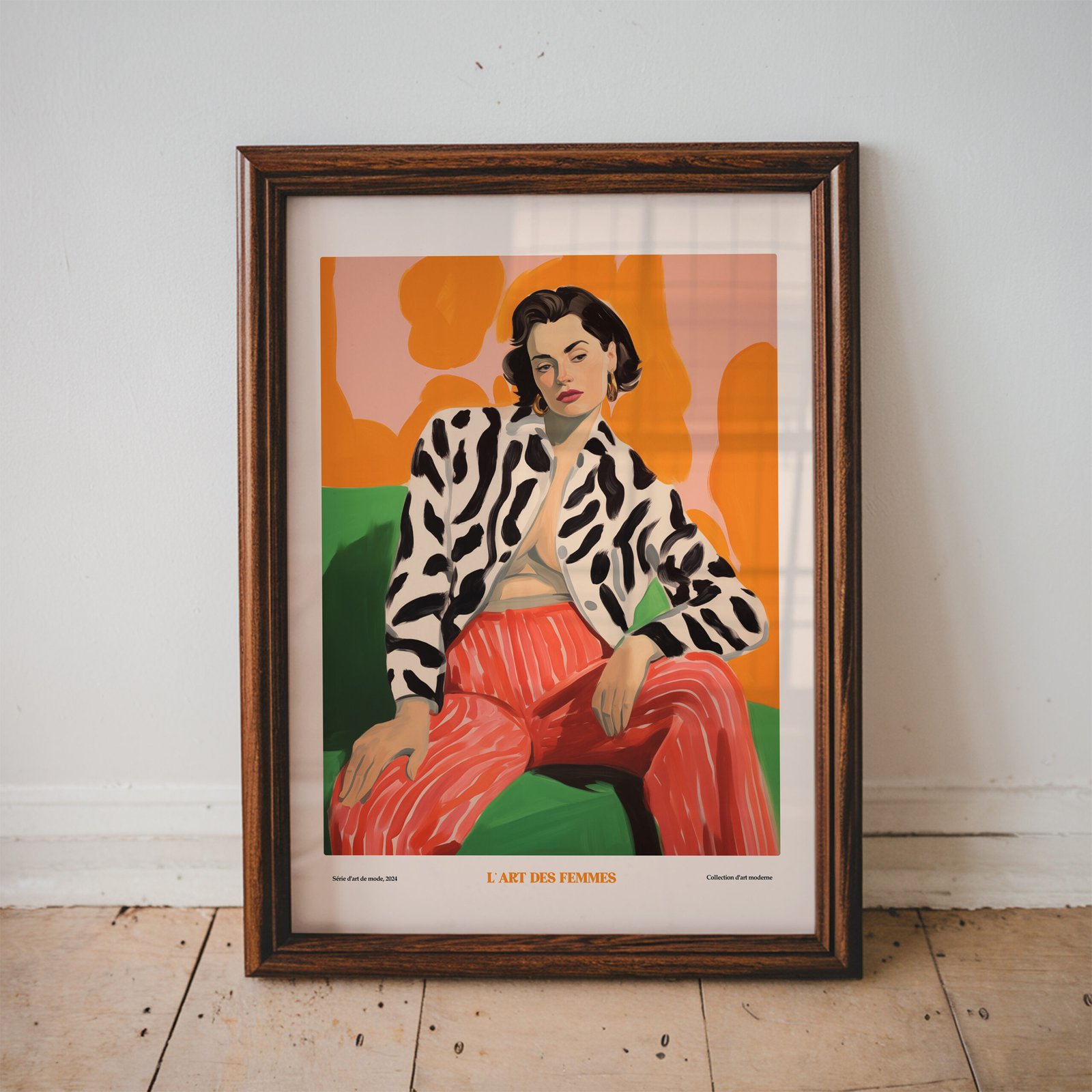 L’Art Des Femmes – Fierce Elegance, Modern Fashion Portrait Print - Image 3