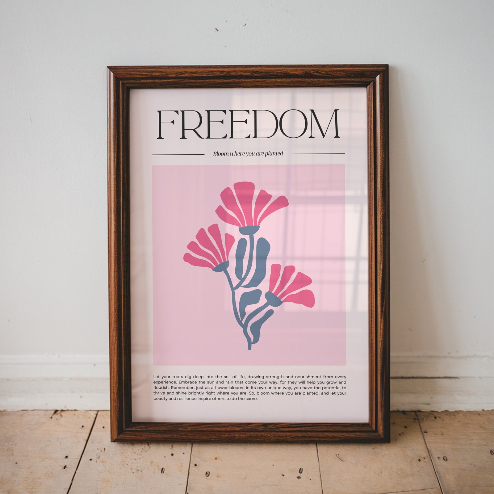 Bloom Where You Are Planted Inspirational Print - Image 3