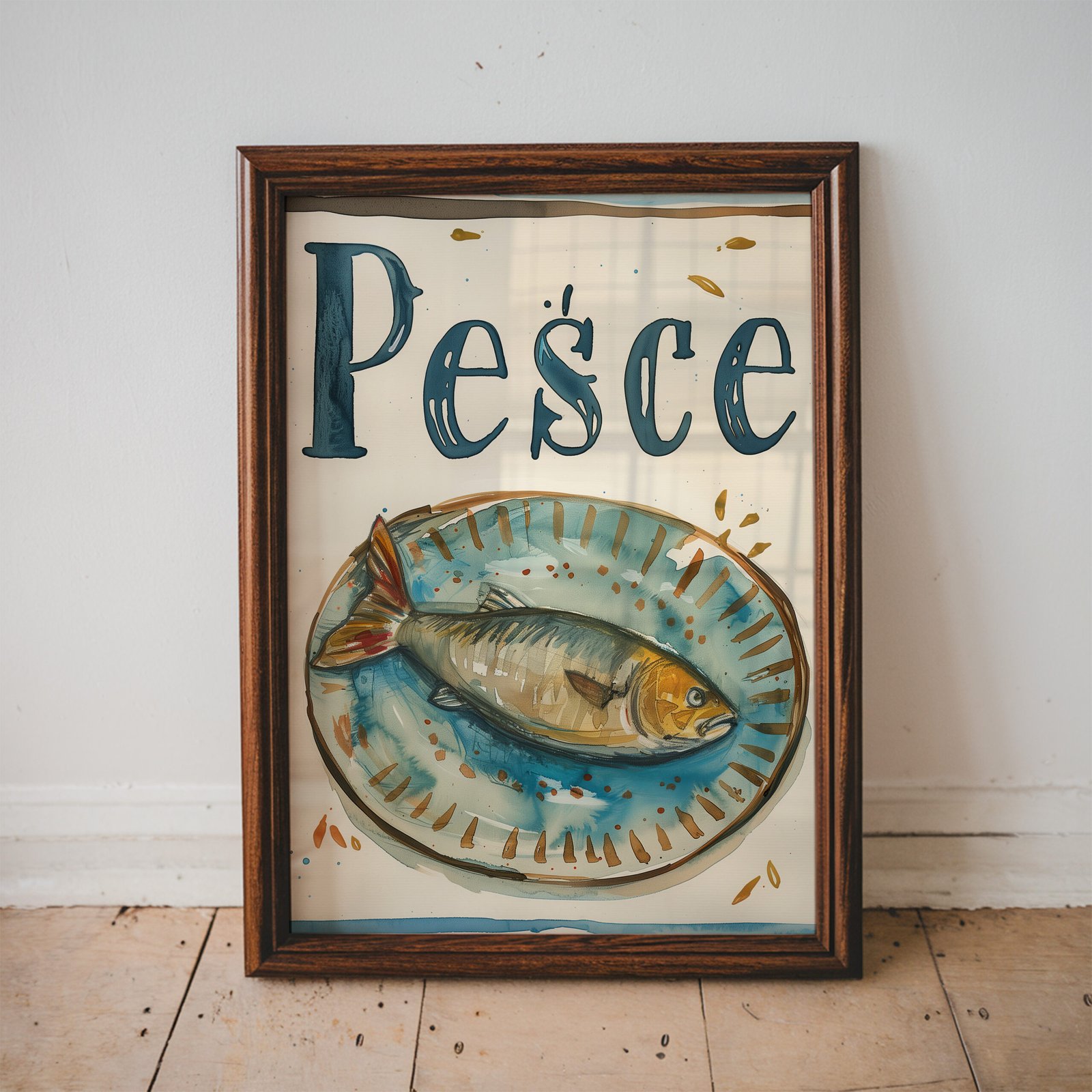 Pesce Italian Kitchen Art Print - Image 5