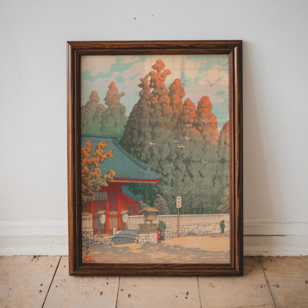 Asama Shrine in Shizuoka by Kawase Hasui