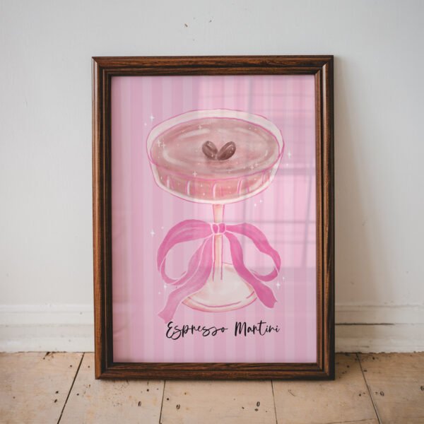 Pink Espresso Martini Print