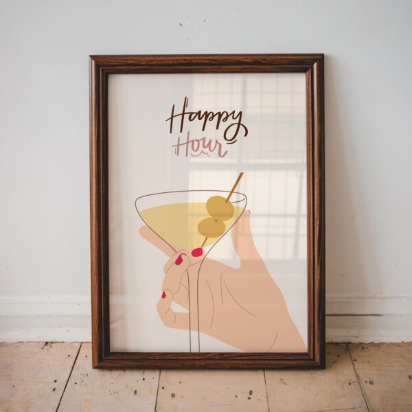 Happy Hour Martini Print