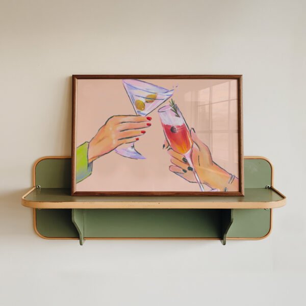 Cheers! Colorful Cocktail Art Print