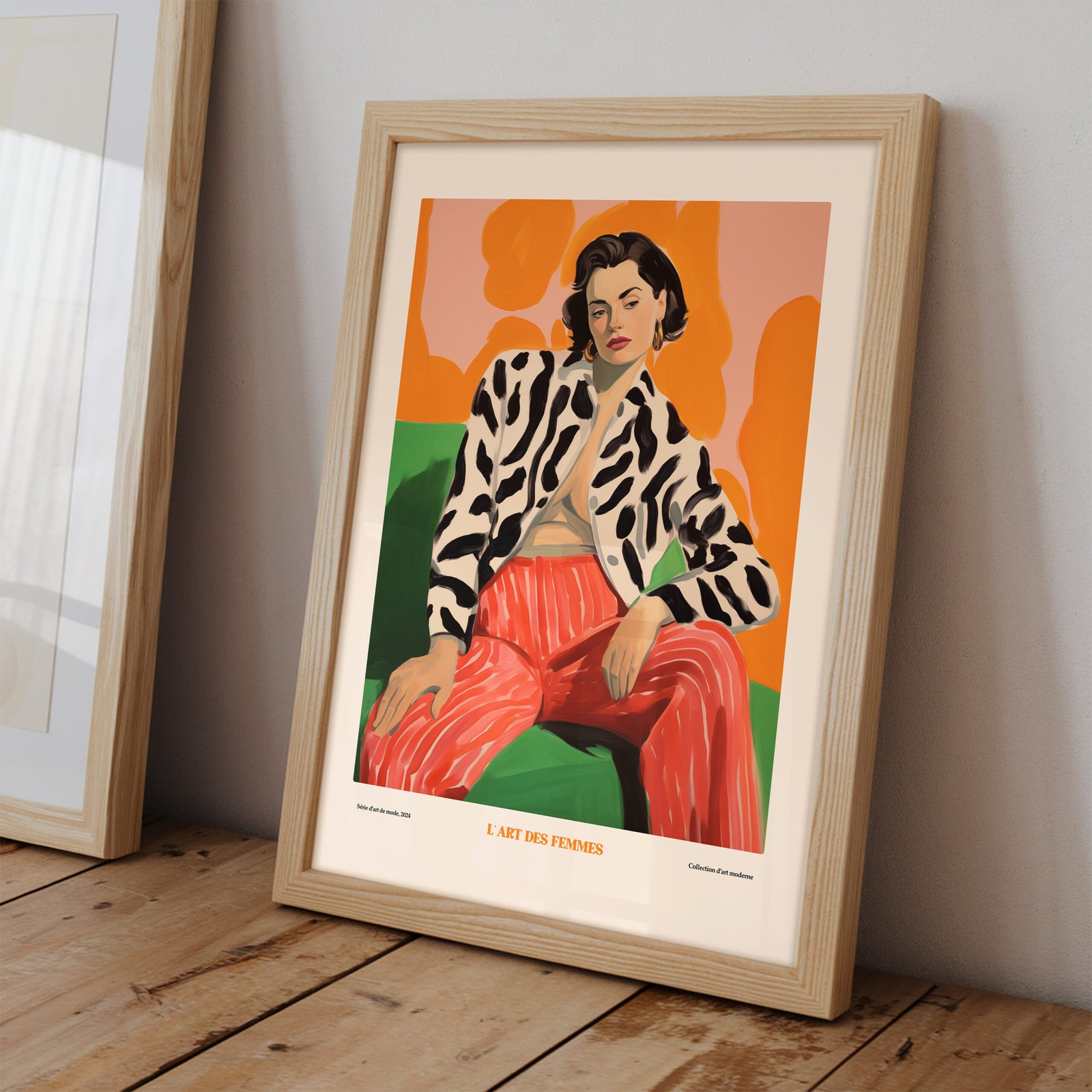L’Art Des Femmes – Fierce Elegance, Modern Fashion Portrait Print - Image 2