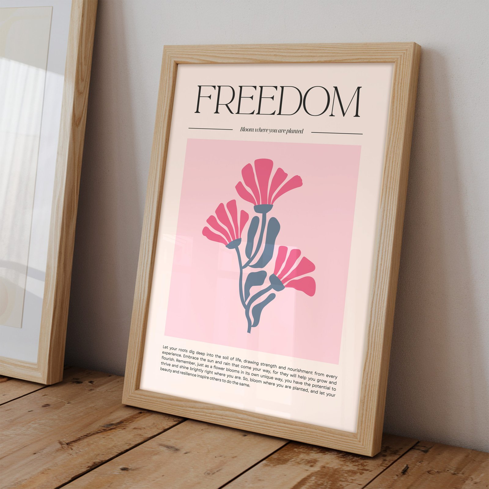 Bloom Where You Are Planted Inspirational Print - Image 2