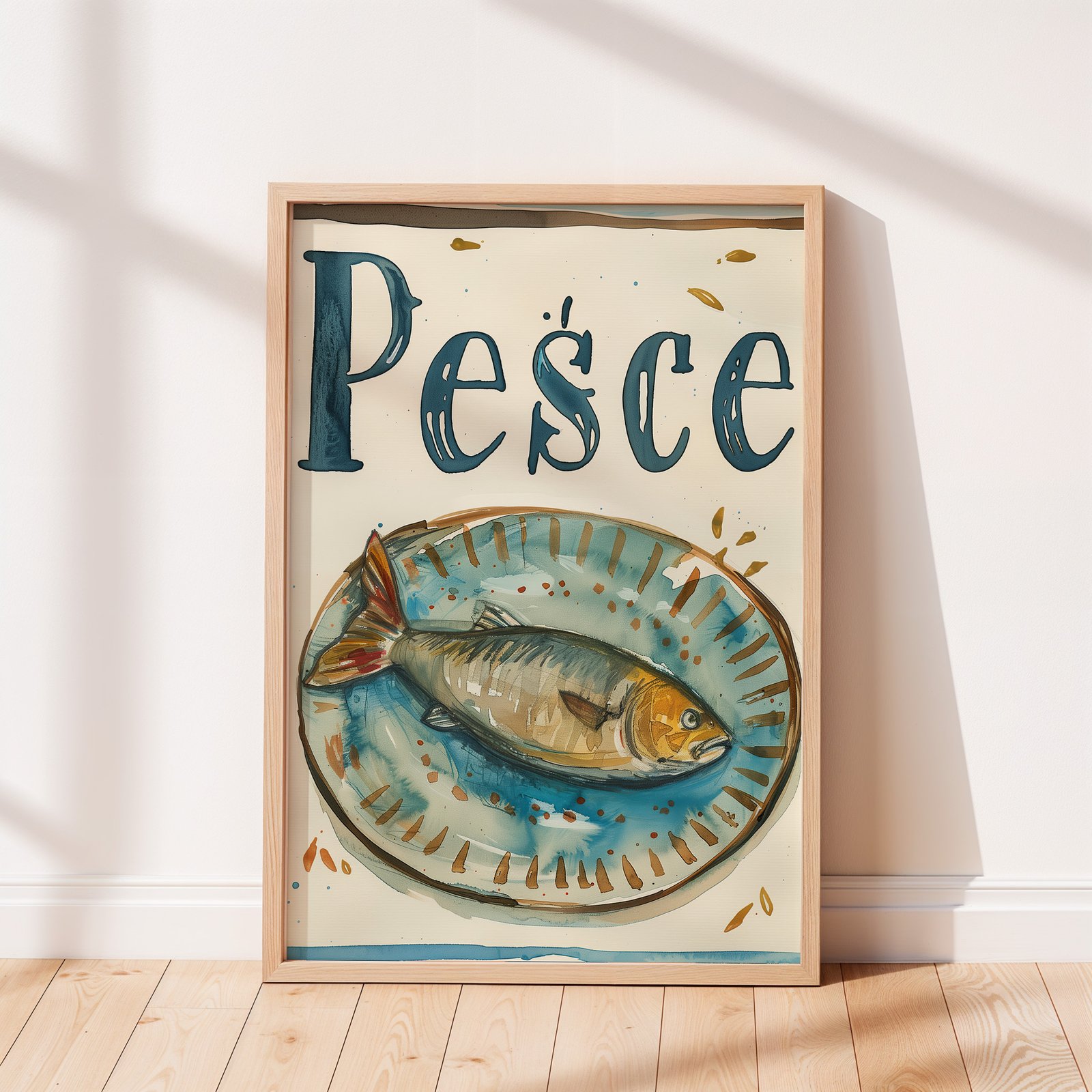 Pesce Italian Kitchen Art Print - Image 4