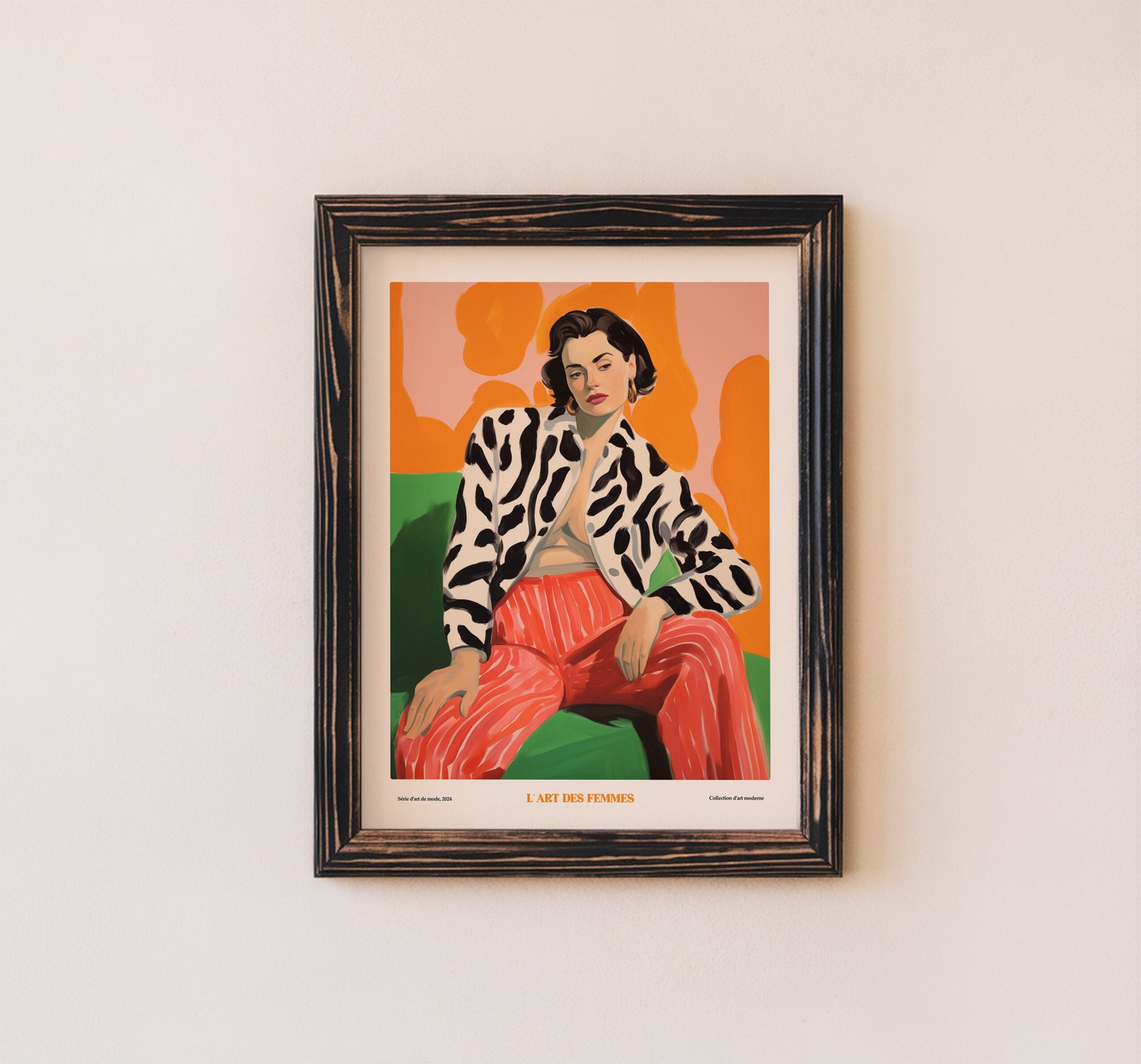 L’Art Des Femmes – Fierce Elegance, Modern Fashion Portrait Print - Image 5