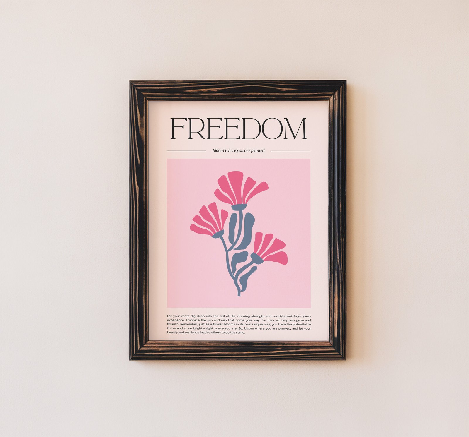 Bloom Where You Are Planted Inspirational Print - Image 5