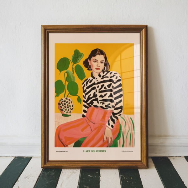 L'Art Des Femmes Modern Feminine Portrait Print