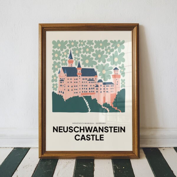 Neuschwanstein Castle – German Travel Wall Art Print