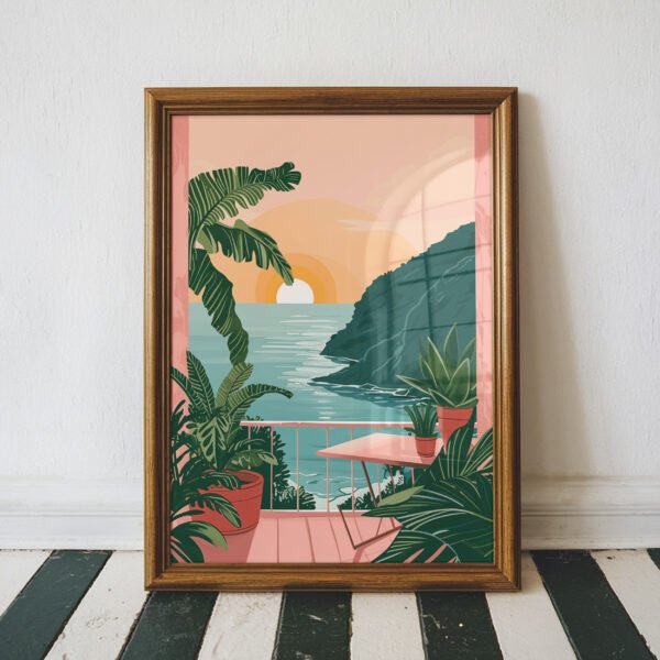 Coastal Balcony Sunset