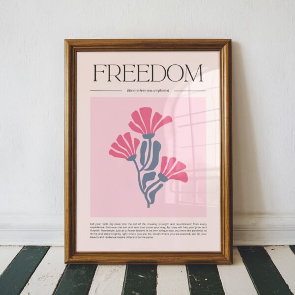 Bloom Where You Are Planted Inspirational Print