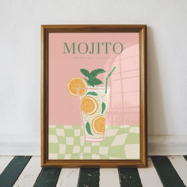 Mojito Cocktail Art Print