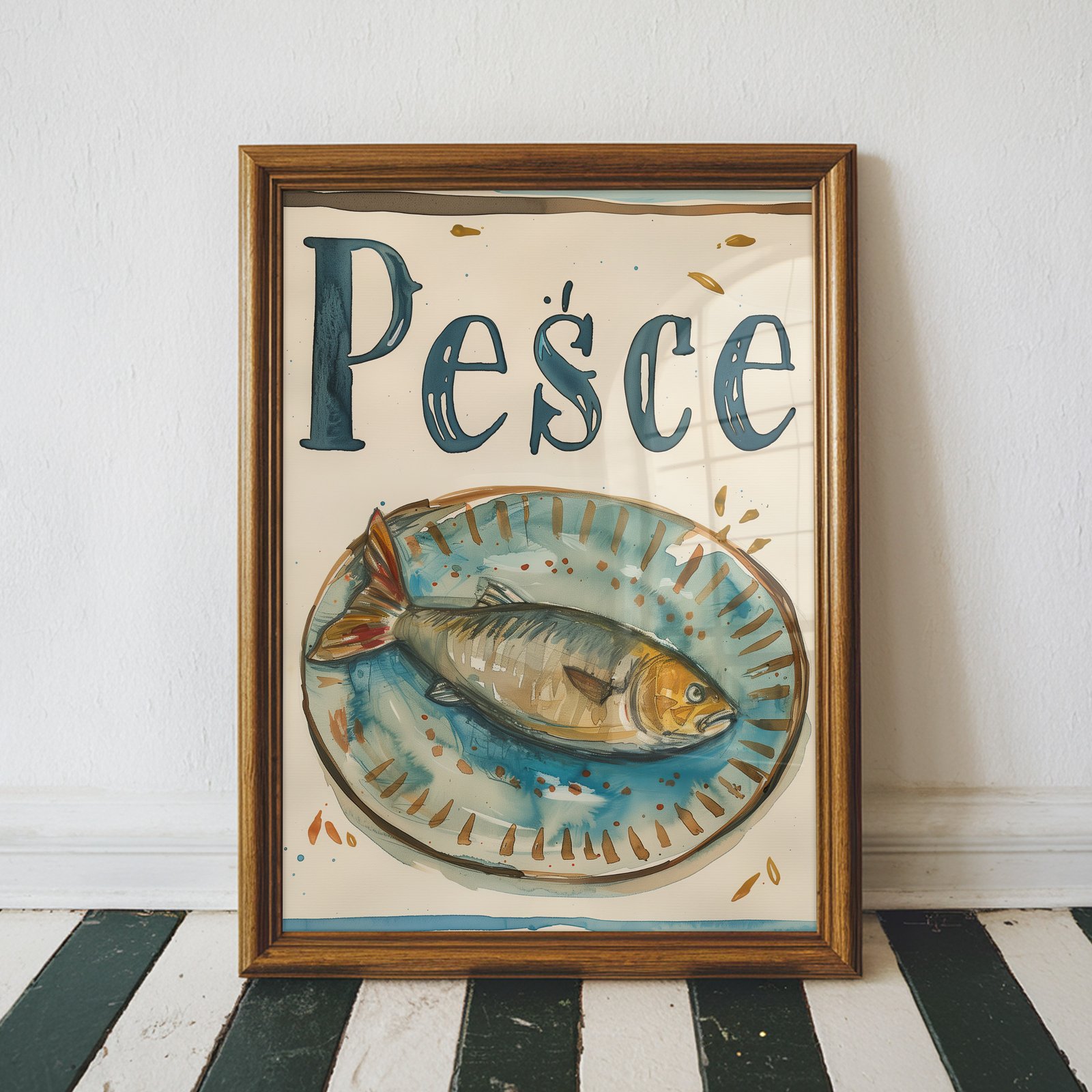 Pesce Italian Kitchen Art Print