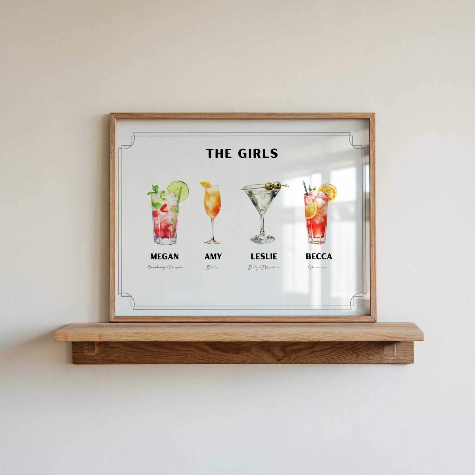 Custom Roommate Cocktail Print - White - Image 5