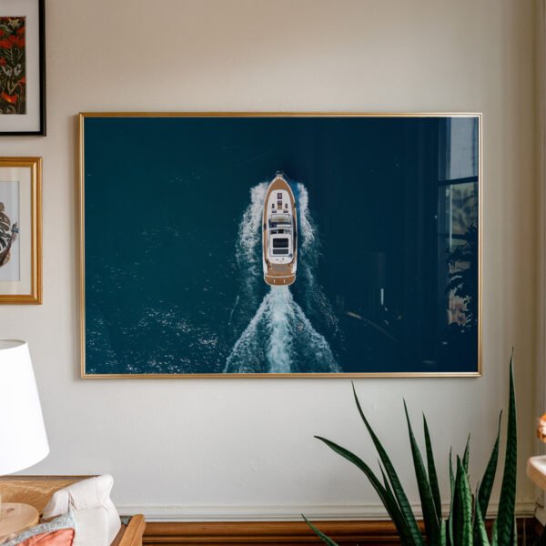 Luxury Yacht Aerial Print