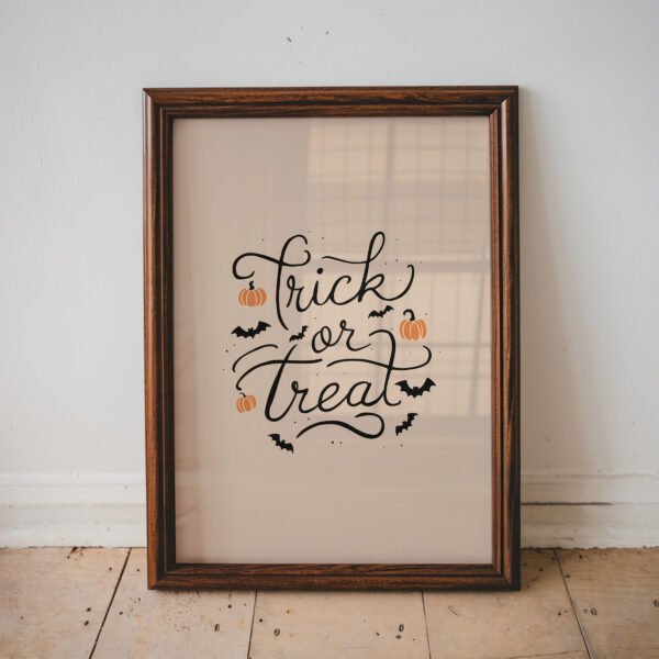 Trick or Treat Halloween Wall Art Print