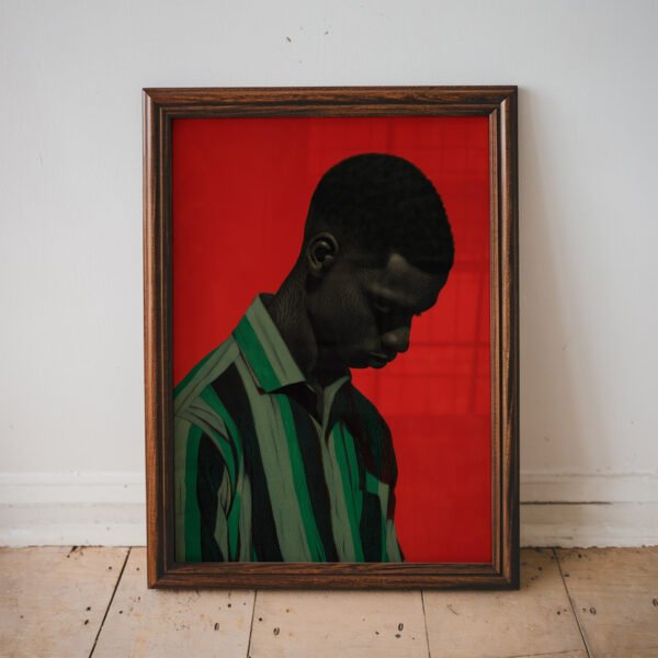 Man in Green Stripes