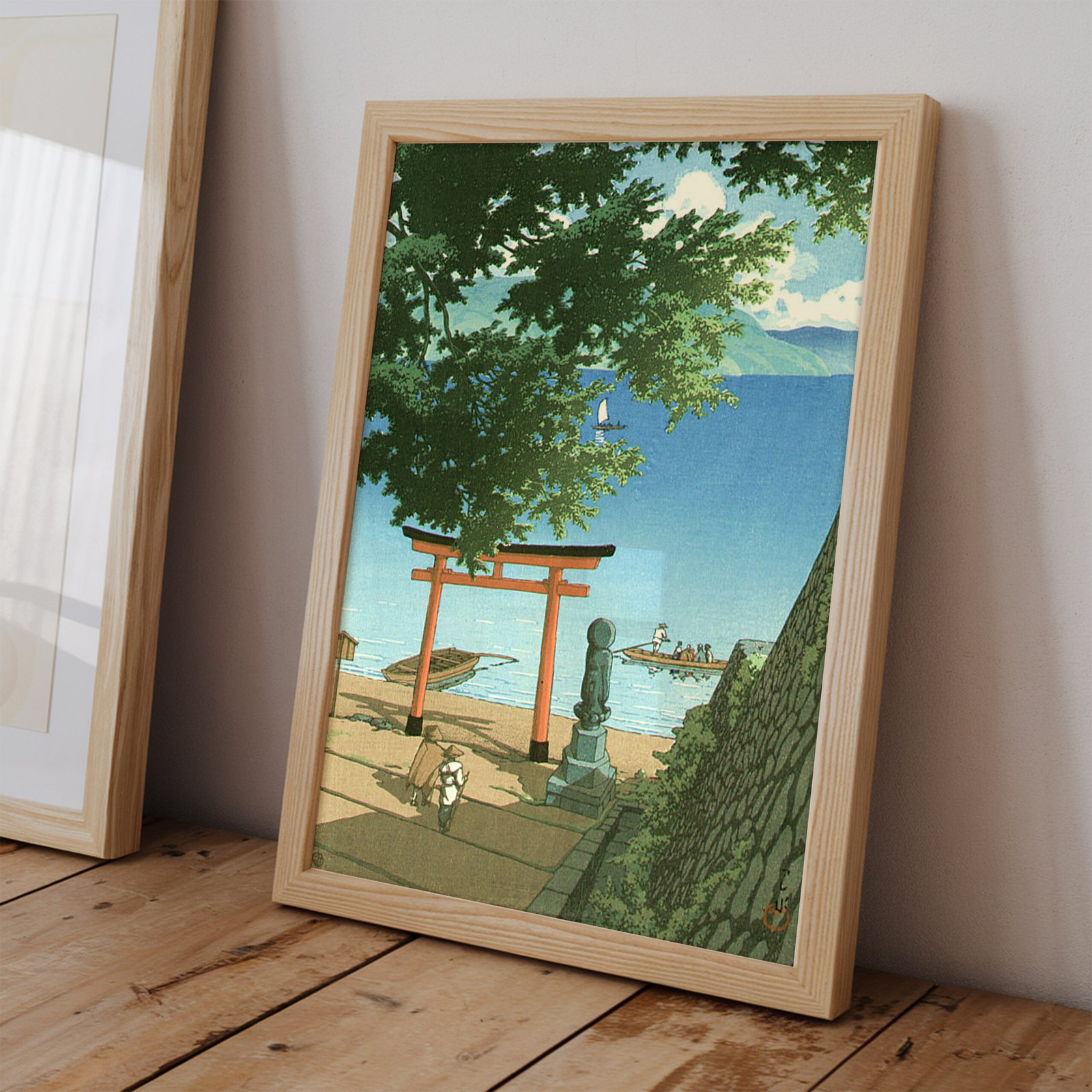 Chuzenji at Utagahama Beach by Kawase Hasui - Image 2