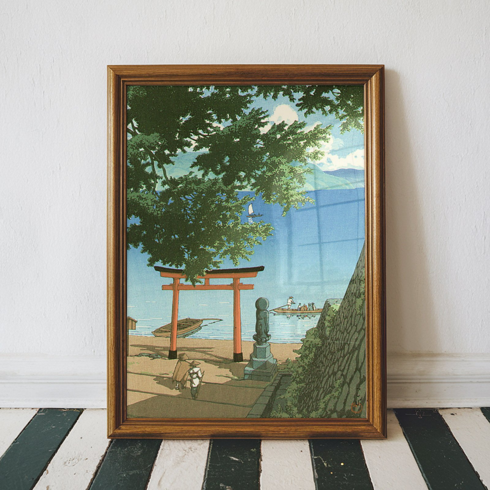 Chuzenji at Utagahama Beach by Kawase Hasui