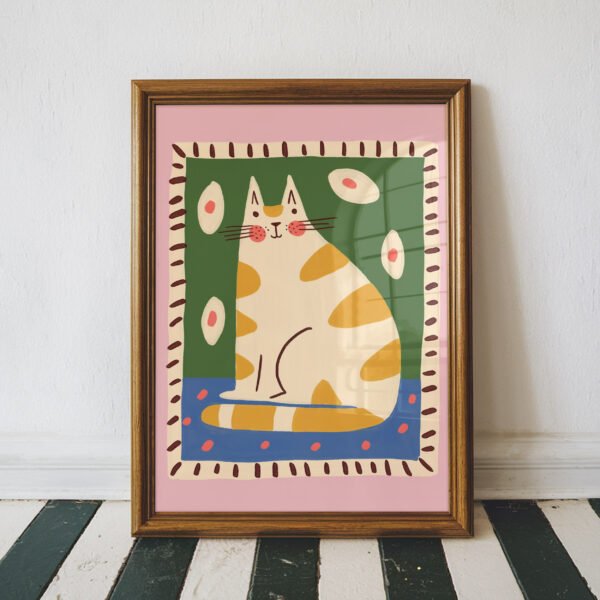 Whimsical Orange Cat