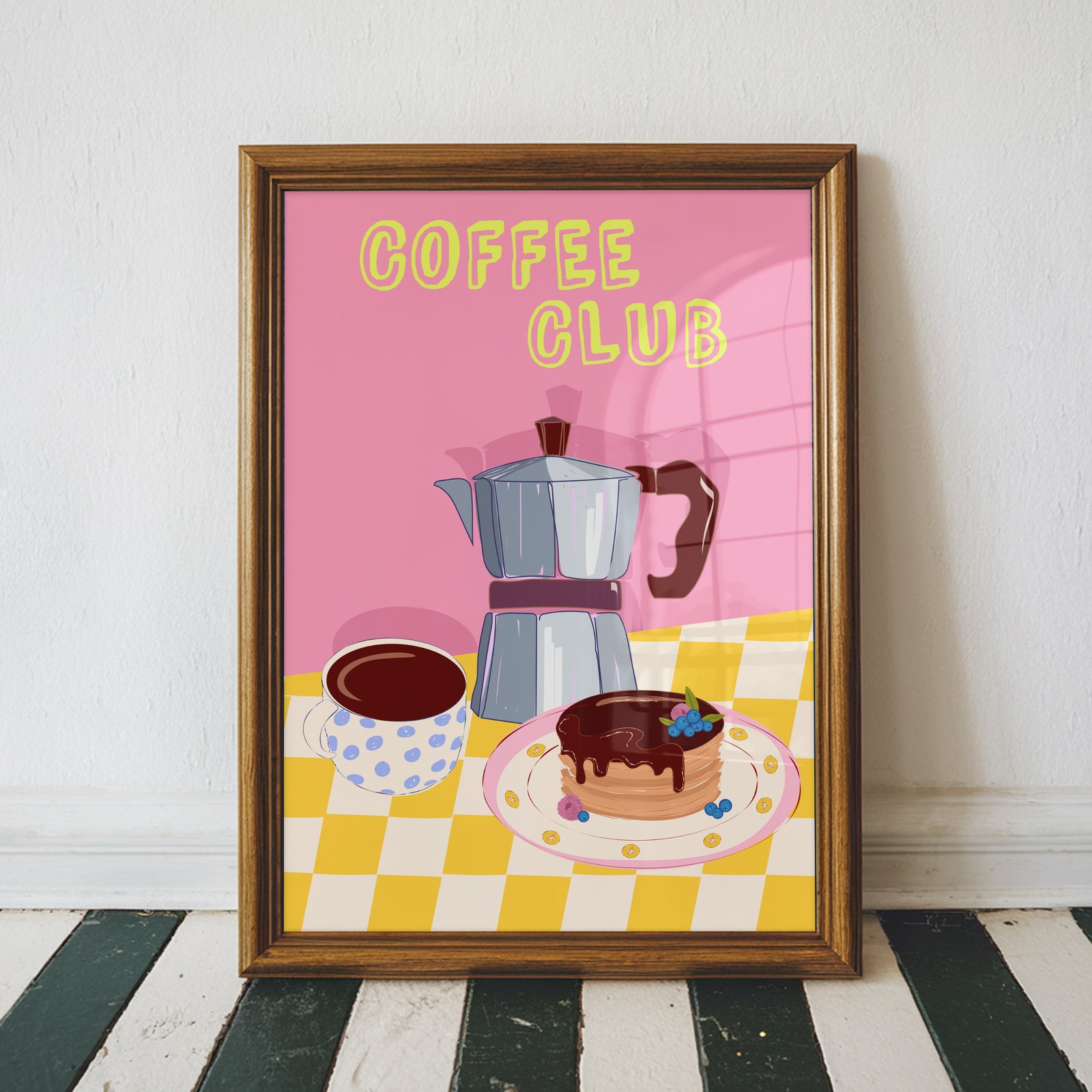 Retro Coffee Club Wall Art - Image 3