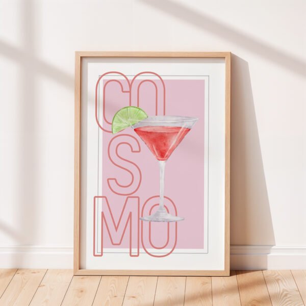 Chic Cosmo Cocktail Print