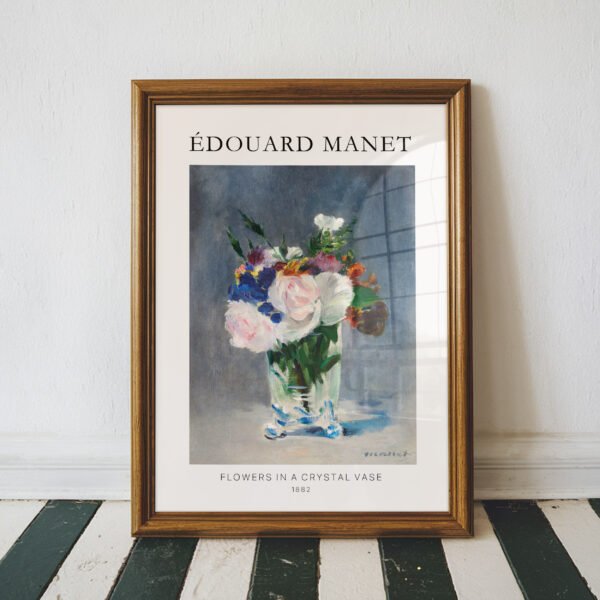 Flowers in a Crystal Vase by Édouard Manet