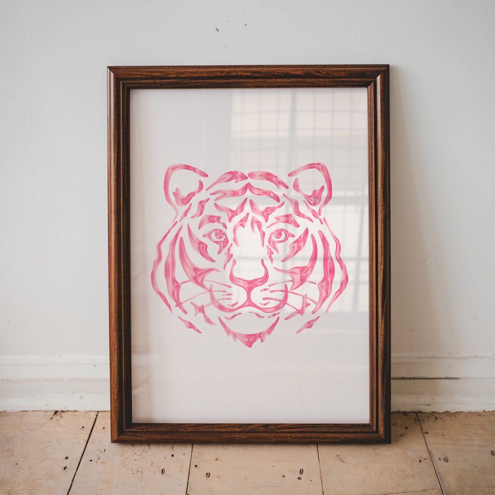 Pink Tiger Wall Art - Image 3