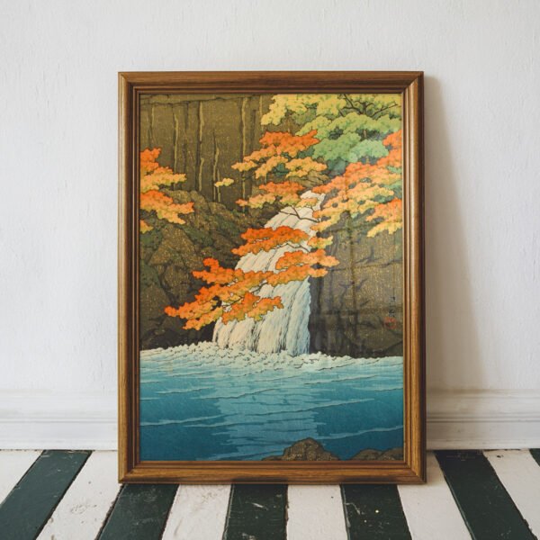 Senju Waterfall at Akame by Kawase Hasui