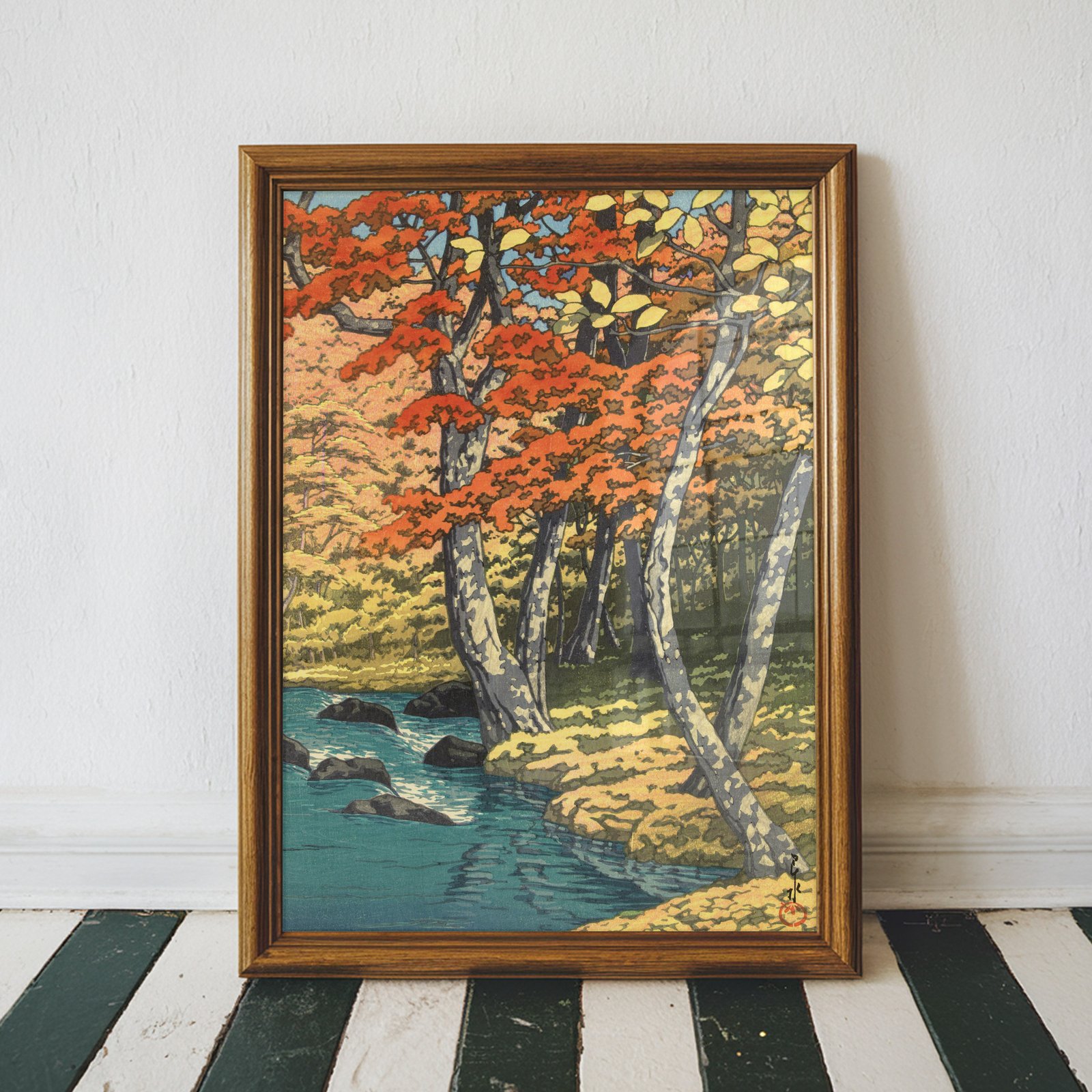 Autumn in Oirase by Kawase Hasui - Image 4