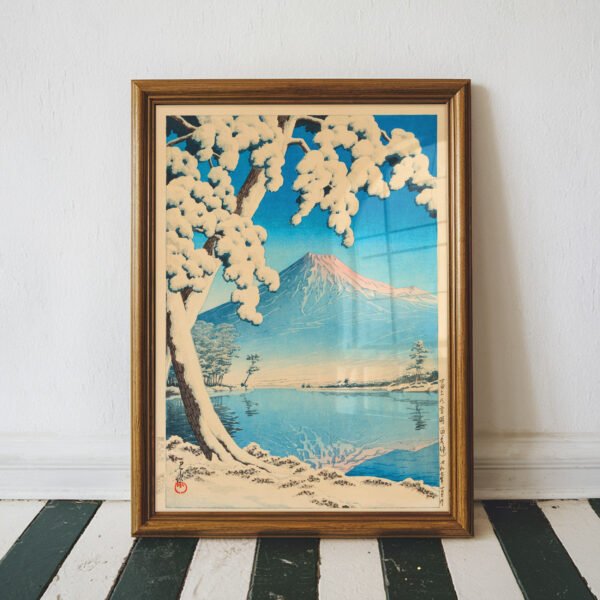 Fuji no Yukibare Tagonoura by Kawase Hasui