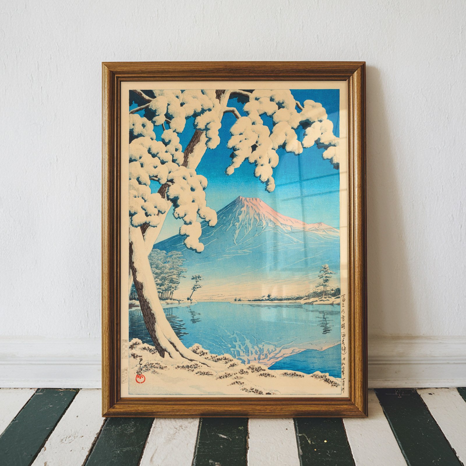 Fuji no Yukibare Tagonoura by Kawase Hasui