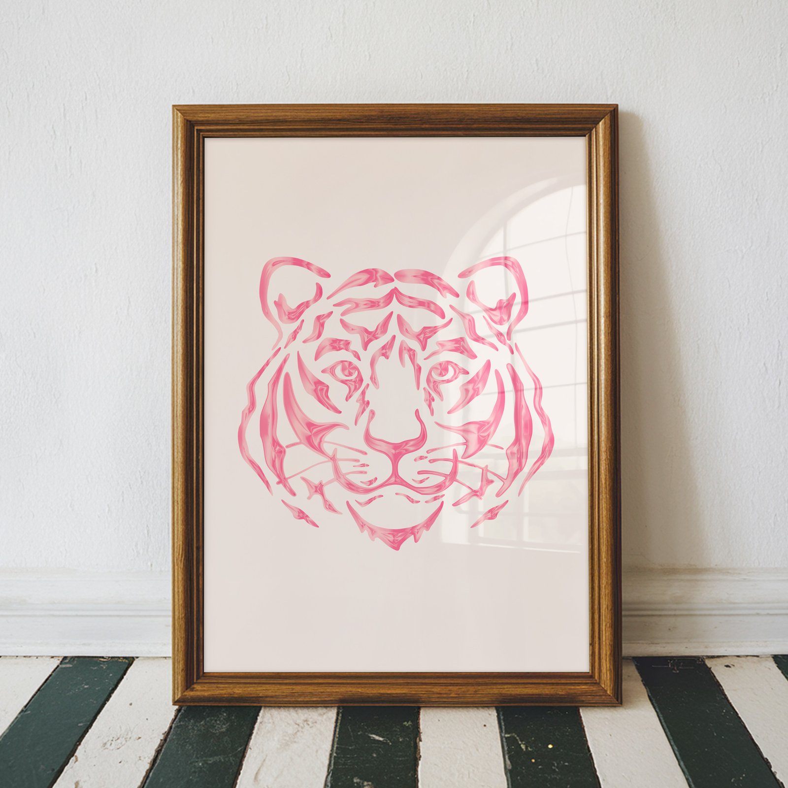 Pink Tiger Wall Art